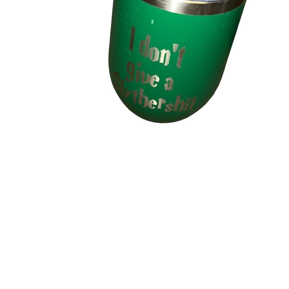Polar Camel Engraved 12 oz Stemless Wine Green Tumbler Harry Potter Slytherin. - Picture 2 of 5